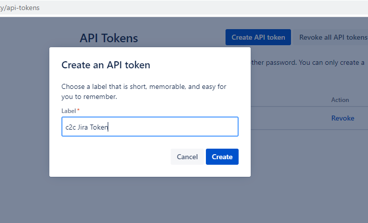 Atlassian Jira API token